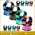 Stainless Steel Double Flared Ear Flesh Tunnel Gauges Plugs